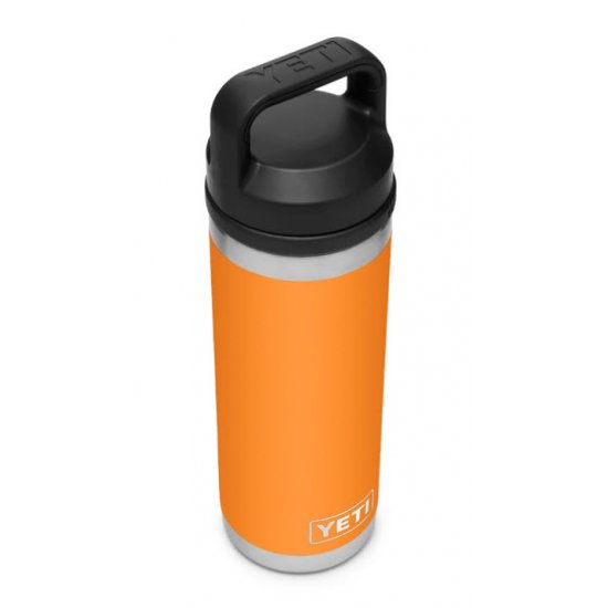 Yeti Rambler Bottle 18 Oz King Crab Orange with Chug Cap